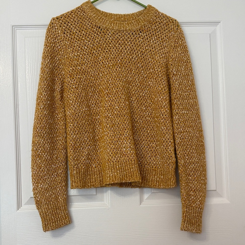 J. Crew Mustard Crew Neck Sweater